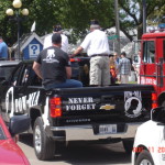 POW*MIA group represented in Veteran's parade-Iowa State Fair. 