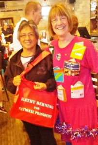 Jean Lanske at Poker Walk for Kathy Berning running for National AMVETS Auxiliary President